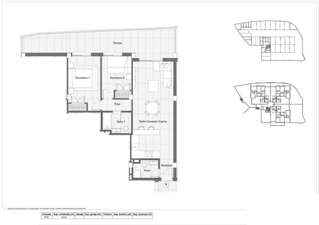 2 slaapkamer Appartement te koop in Bigastro met zwembad garage - € 174.900 (Ref: 9632166)