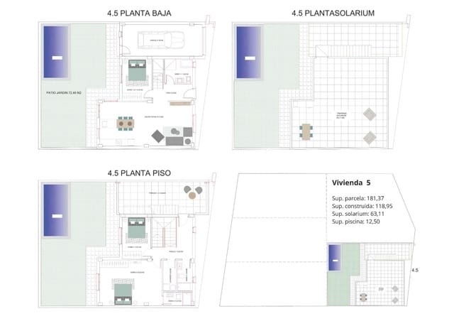 3 slaapkamer Villa te koop in Los Belones, Cartagena met zwembad garage - € 355.000 (Ref: 9632402)