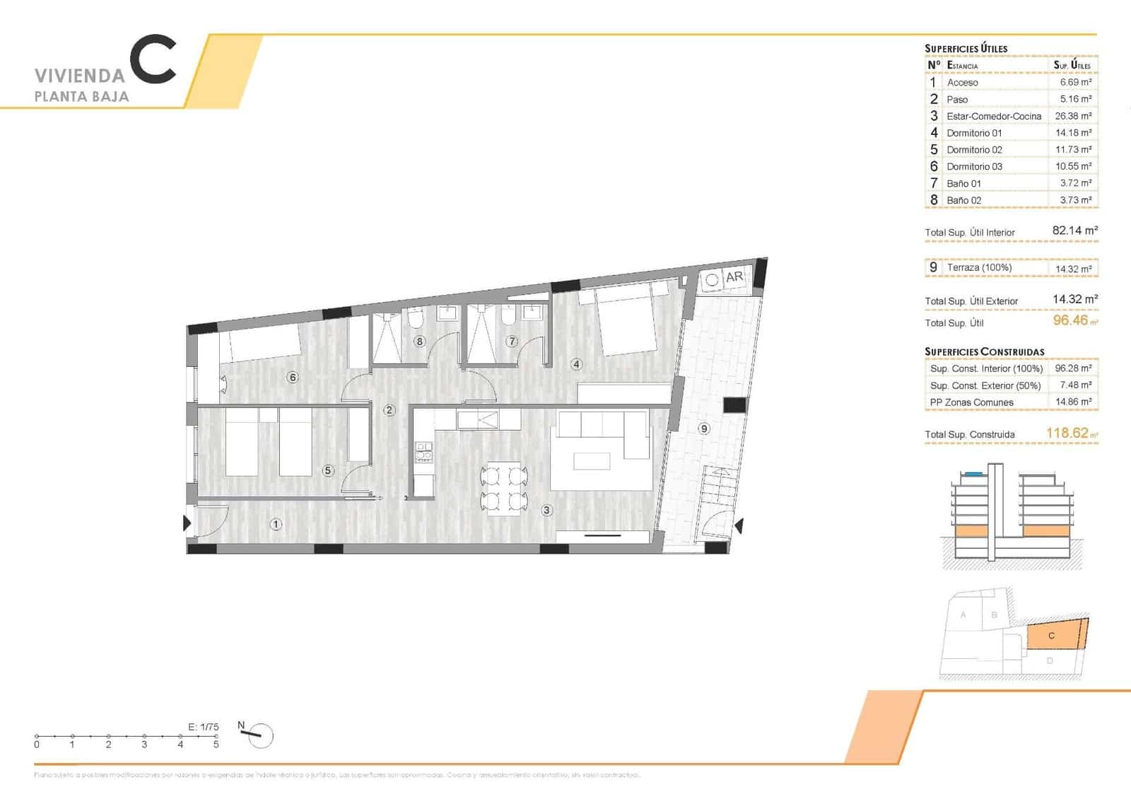 3 soverom Leilighet til salgs i Torrevieja med svømmebasseng - € 245 000 (Ref: 9635586)