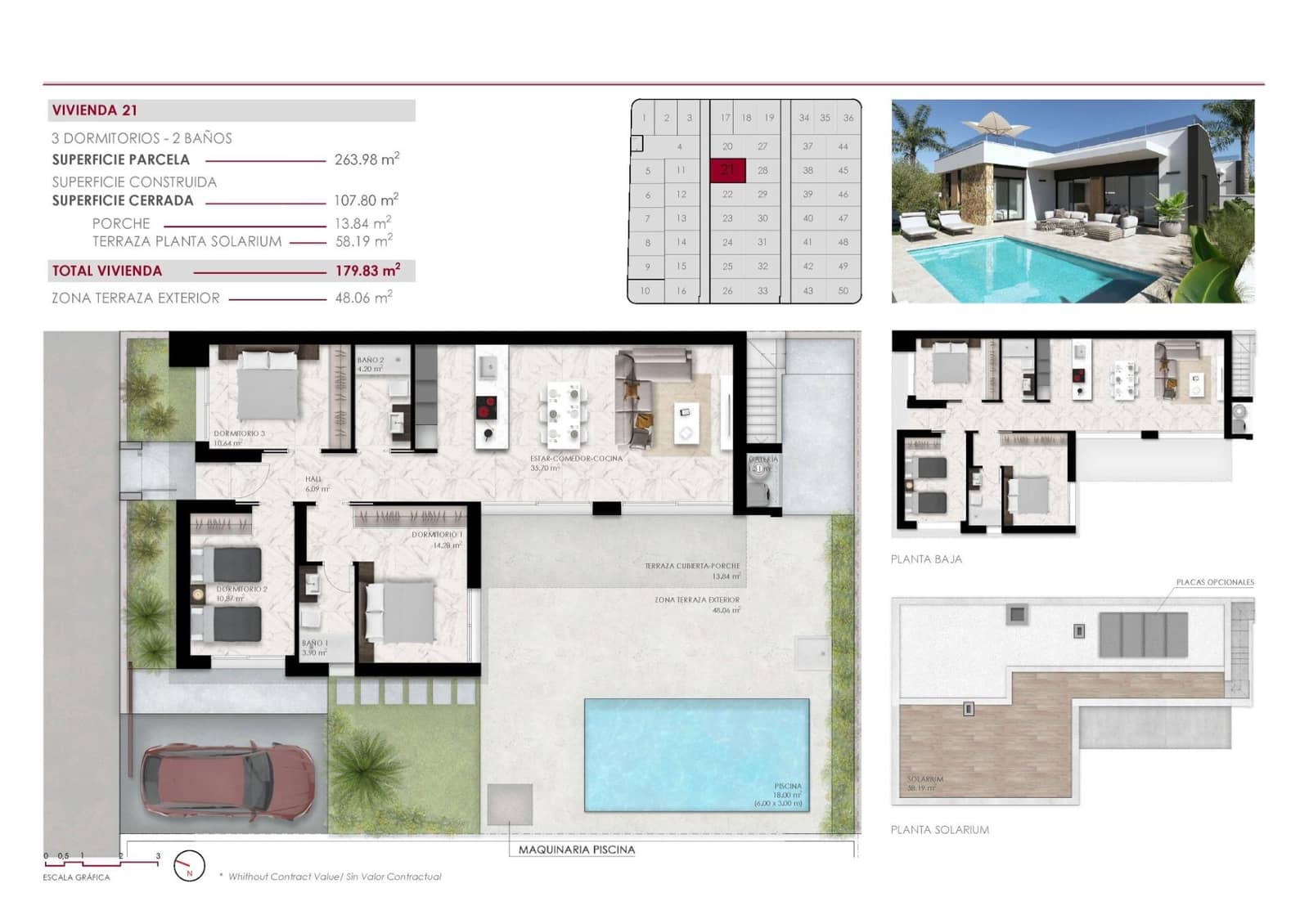 3 soveværelse Villa til salg i Ciudad Quesada med swimmingpool garage - € 514.000 (Ref: 9638247)