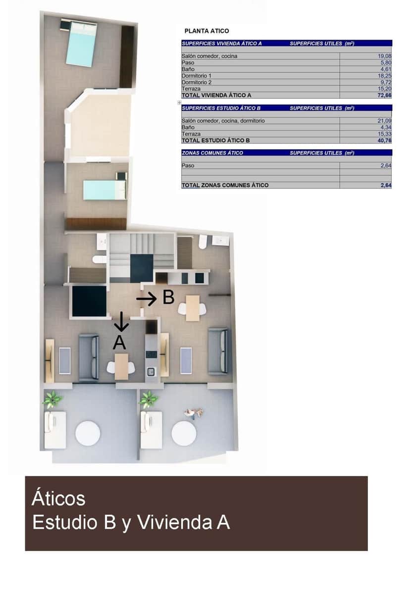 Attico in vendita in Torrevieja - 230.000 € (Rif: 9644550)