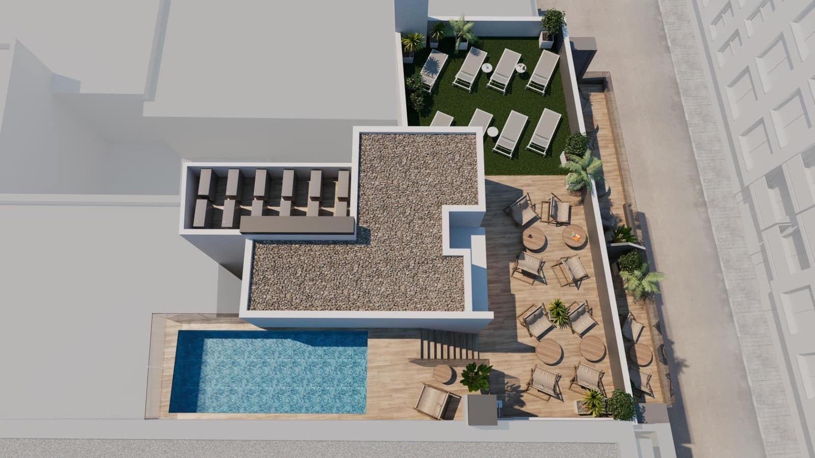 Ático de 2 habitaciones en Torrevieja en venta con piscina - 315.000 € (Ref: 9653427)