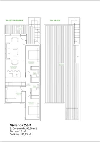 Bungalow de 3 habitaciones en San Pedro del Pinatar ciudad, San Pedro del Pinatar en venta con piscina garaje - 299.900 € (Ref: 9657775)