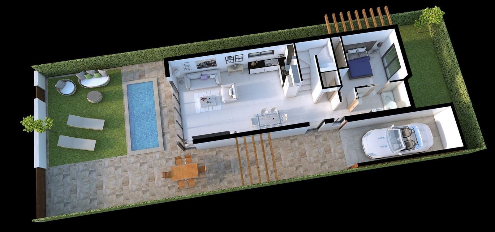 3 sypialnia Willa na sprzedaż w Los Alcazares z basenem garażem - 445 000 € (Ref: 9661380)