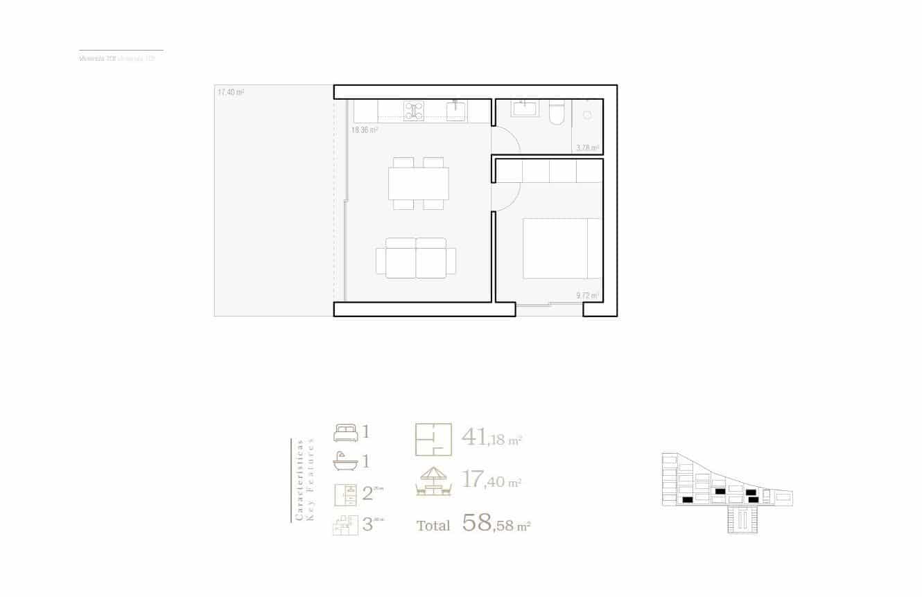 1 bedroom Villa for sale in Alfaz del Pi / L'Alfas del Pi with pool garage - € 214,000 (Ref: 9675162)