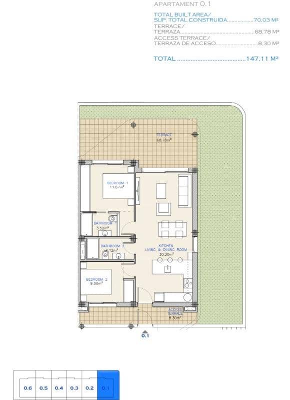 2 slaapkamer Appartement te koop in Los Alcazares met zwembad garage - € 265.000 (Ref: 9675573)