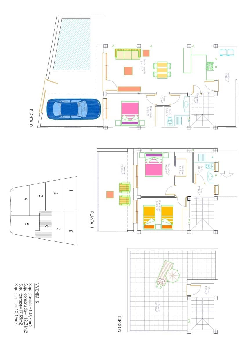 3 sypialnia Willa na sprzedaż w San Pedro del Pinatar z basenem garażem - 389 000 € (Ref: 9678737)