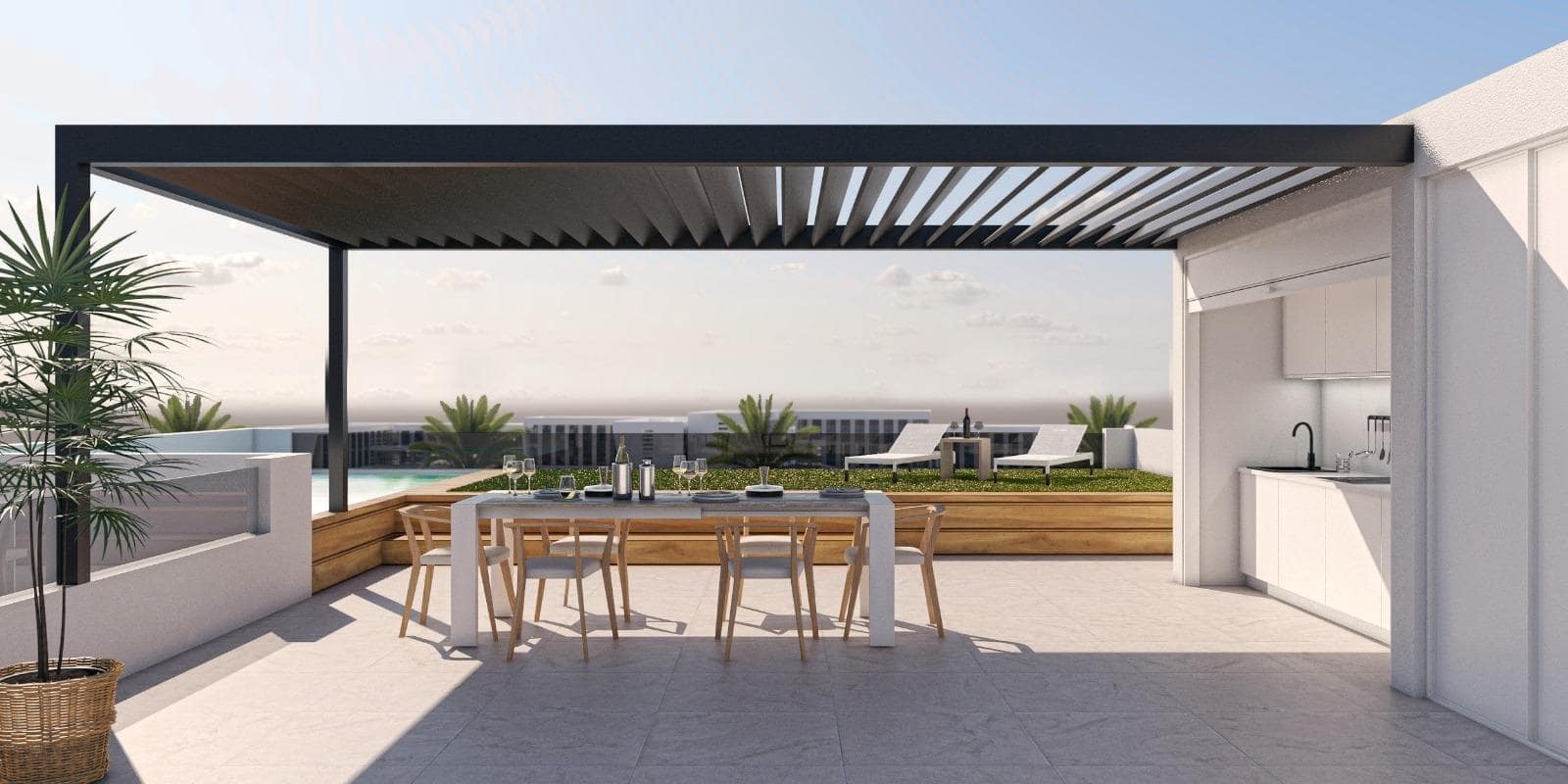 3 sovrum Bungalow till salu i San Pedro del Pinatar med pool garage - 409 000 € (Ref: 9681985)