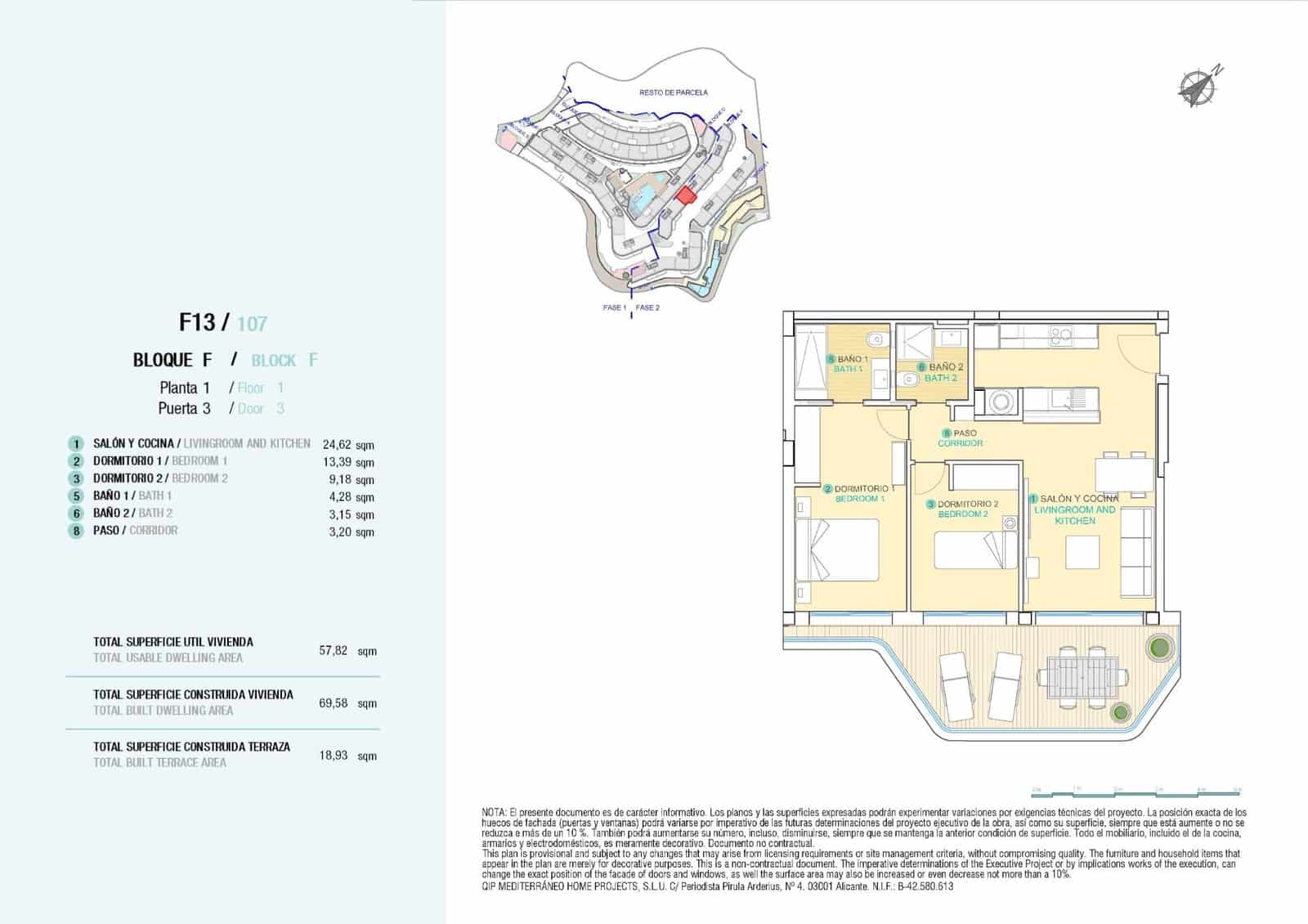 2 makuuhuone Huoneisto myytävänä paikassa Aguilas mukana uima-altaan - 385 000 € (Ref: 9684505)