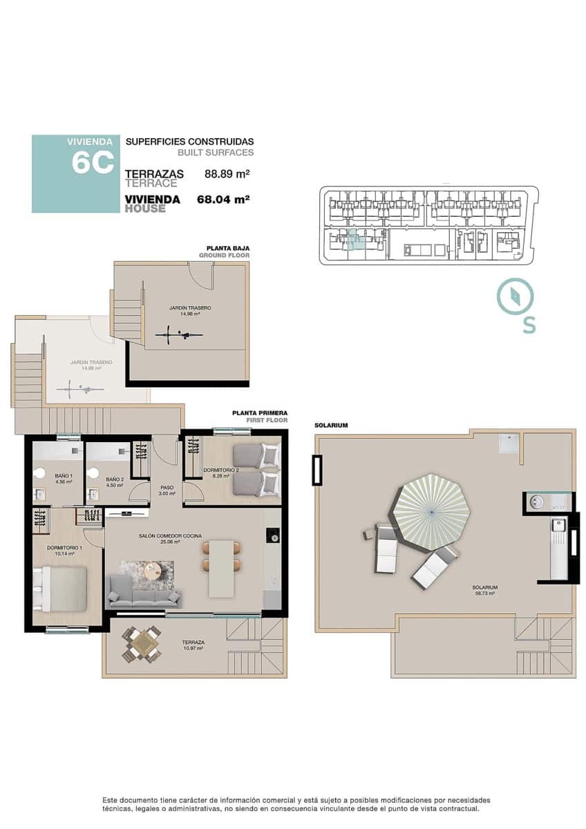 2 Zimmer Bungalow zu verkaufen in Torre de la Horadada mit Pool Garage - 385.000 € (Ref: 9739823)