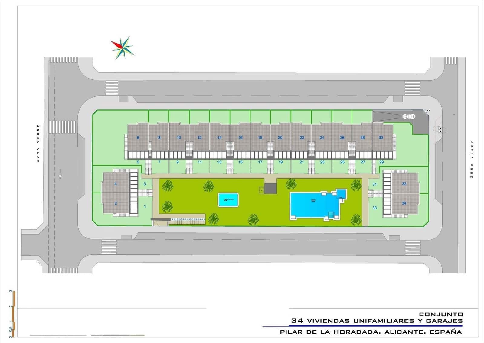 2 chambre Bungalow à vendre à Pilar de la Horadada avec piscine garage - 299 900 € (Ref: 9743473)