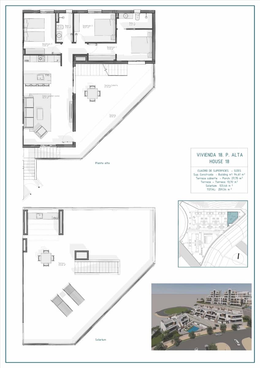 3 quarto Bungalow para venda em Vera com piscina garagem - 349 900 € (Ref: 9744734)