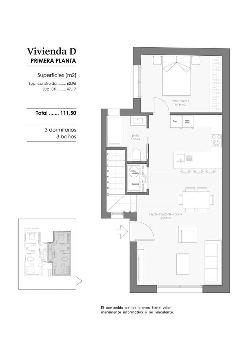 3 makuuhuone Kattohuoneisto myytävänä paikassa Benejuzar - 225 570 € (Ref: 9760236)