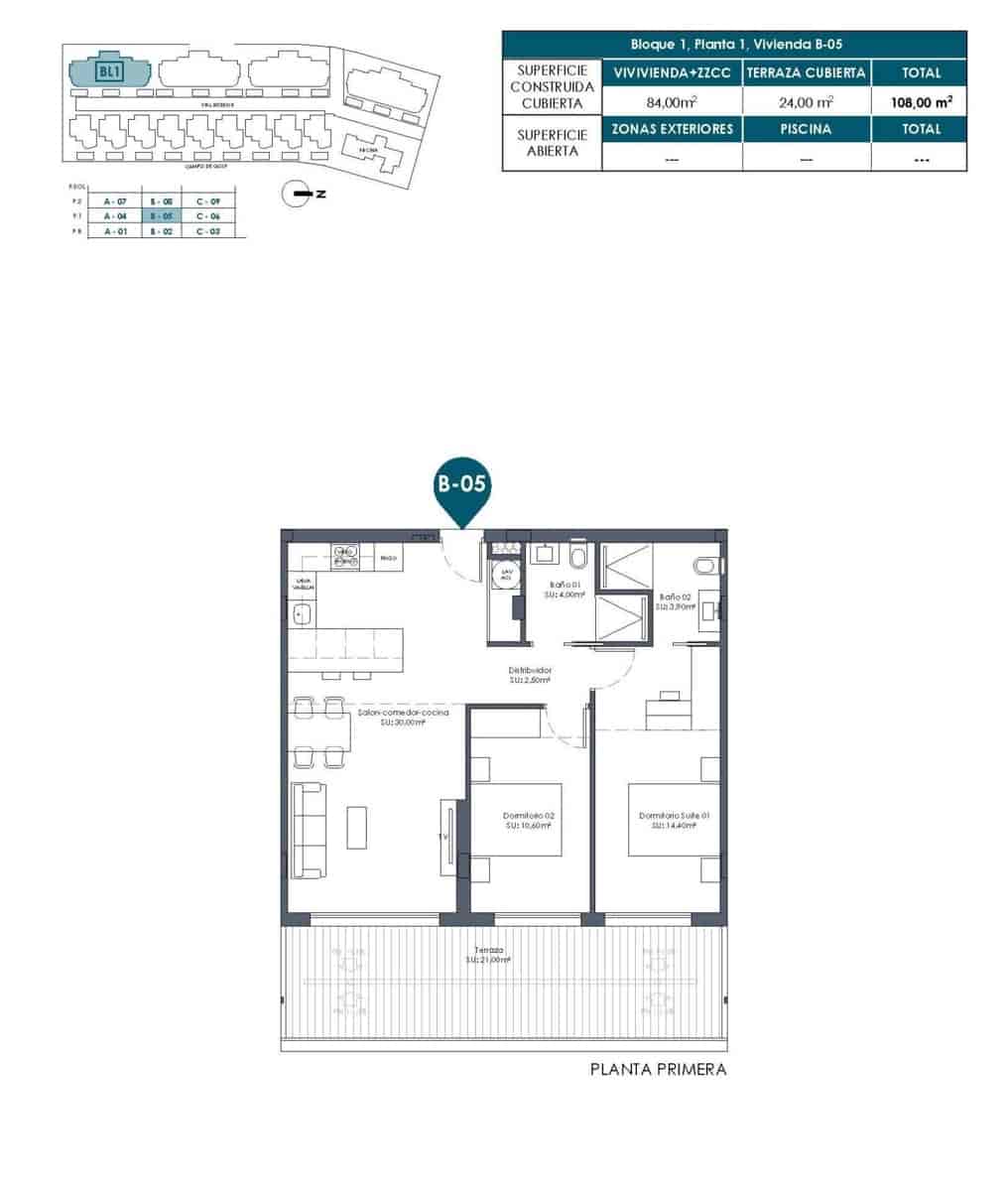 Apartamento de 2 habitaciones en Los Alcázares en venta con piscina garaje - 299.000 € (Ref: 9760438)