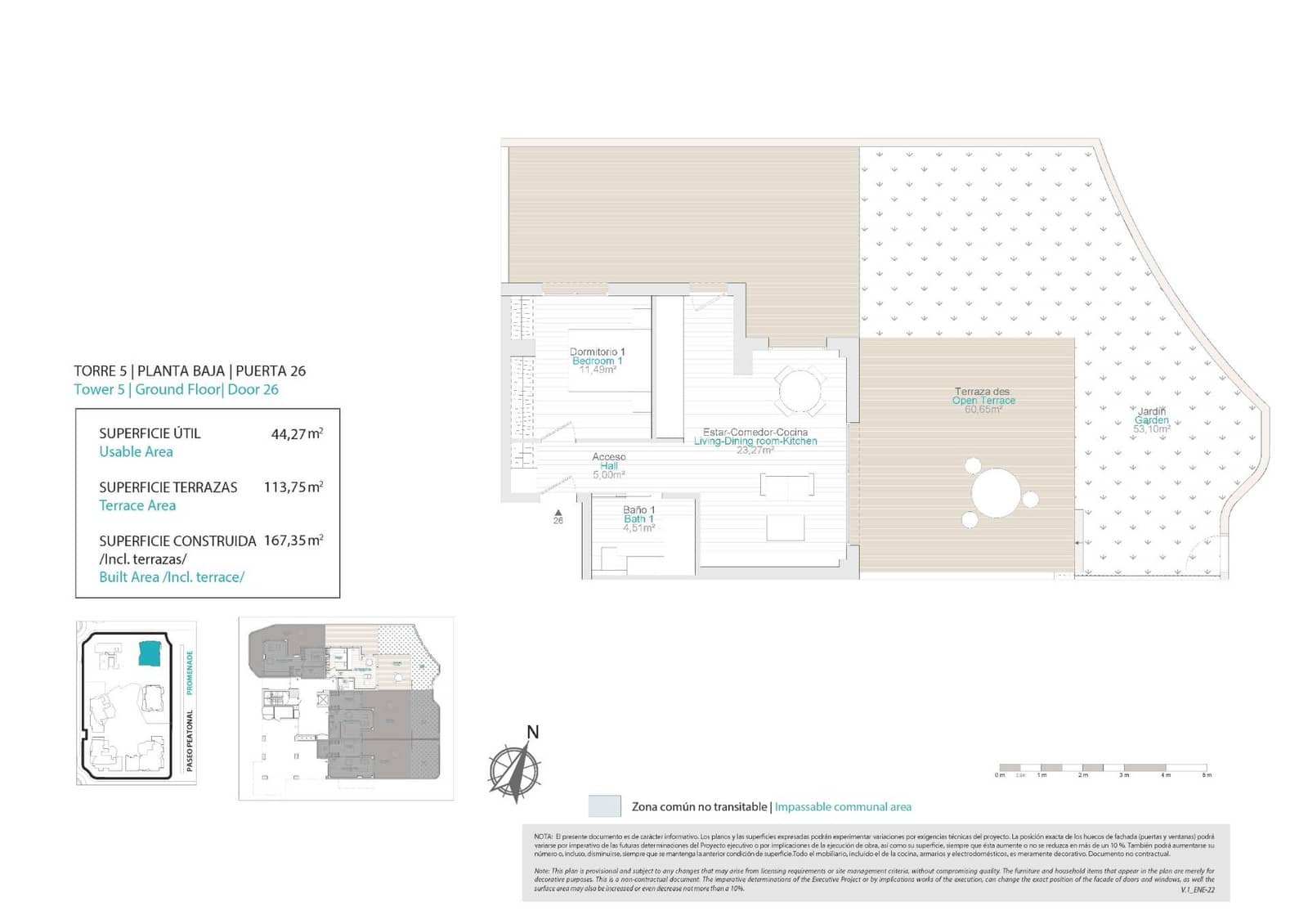 1 quarto Apartamento para venda em La Villajoyosa / Vila Joiosa com piscina garagem - 340 000 € (Ref: 9760582)