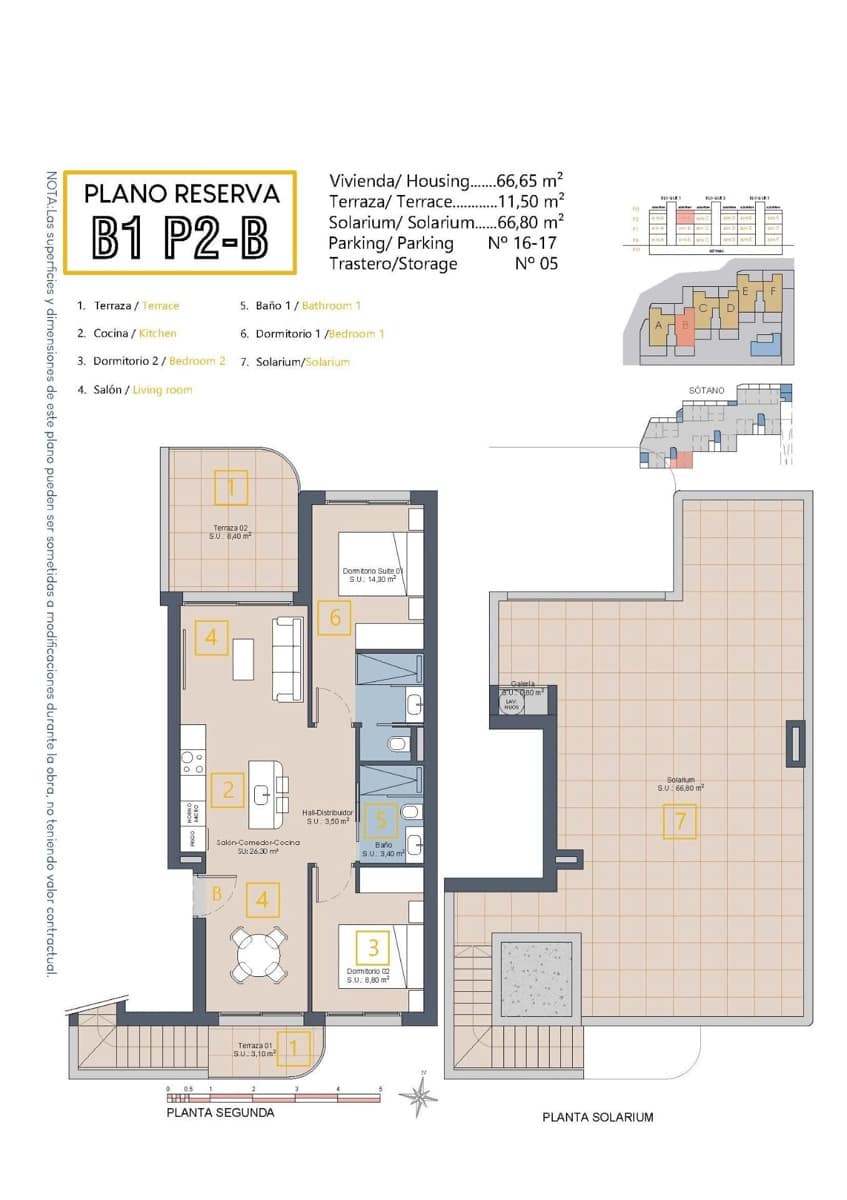 2 camera da letto Attico in vendita in Los Alcazares con piscina garage - 339.900 € (Rif: 9771416)