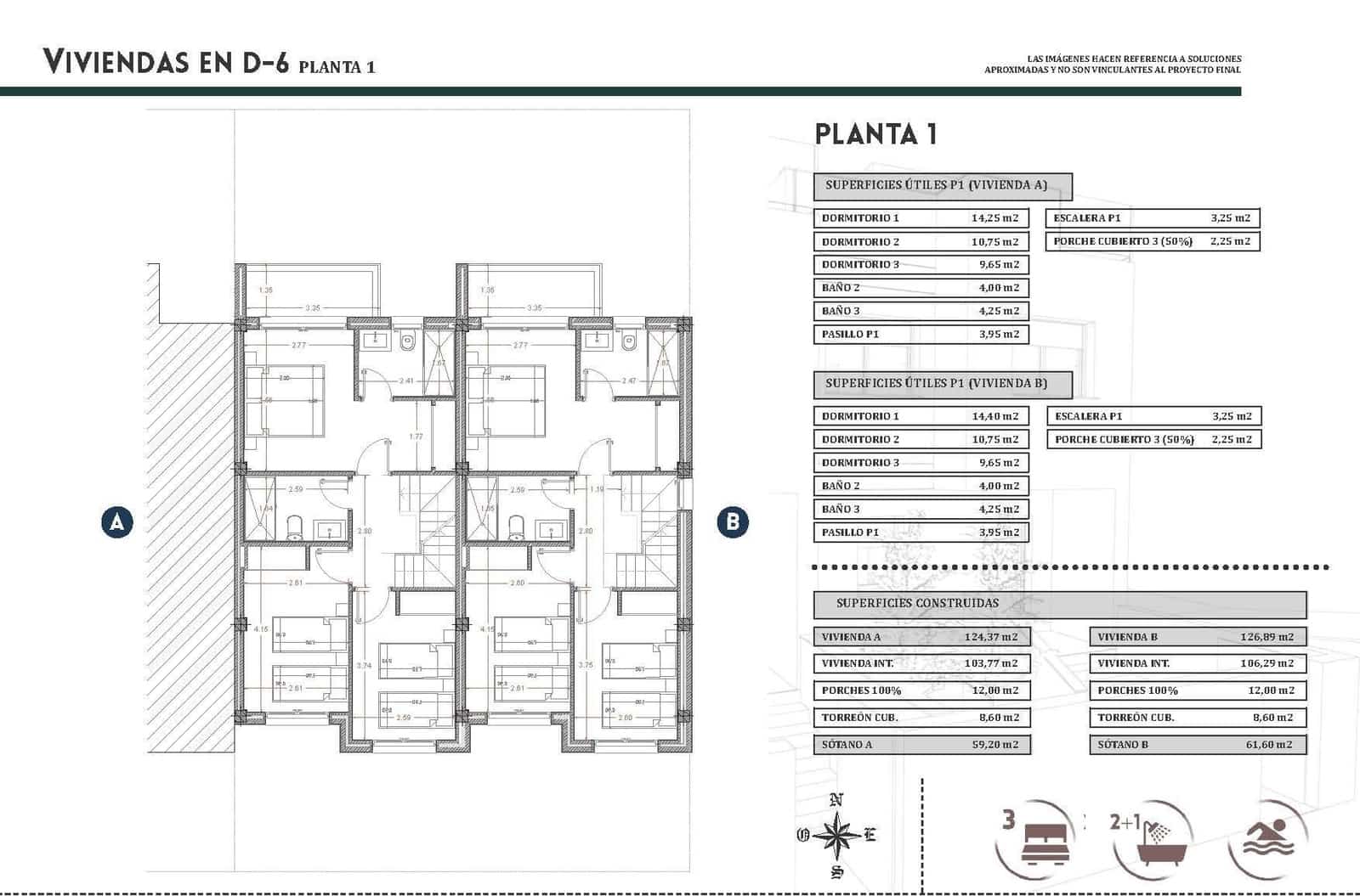 3 soverom Hus til salgs i Bigastro med svømmebasseng garasje - € 250 000 (Ref: 9773666)
