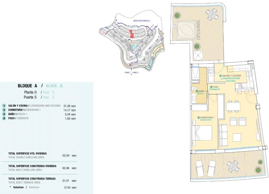 1 slaapkamer Appartement te koop in Aguilas met zwembad garage - € 275.000 (Ref: 9773731)