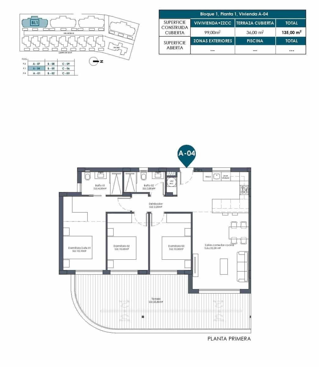 3 quarto Apartamento para venda em Los Alcazares com piscina garagem - 369 000 € (Ref: 9774029)