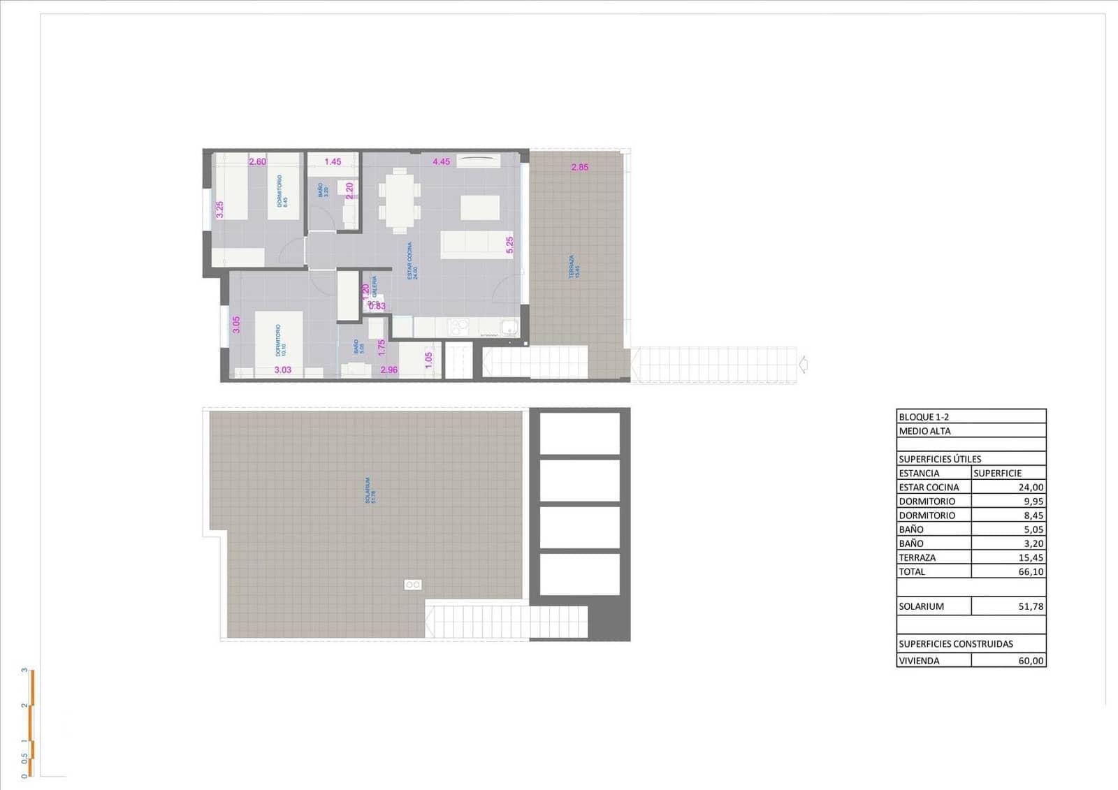 2 soveværelse Bungalow til salg i Pilar de la Horadada med swimmingpool garage - € 293.000 (Ref: 9779401)
