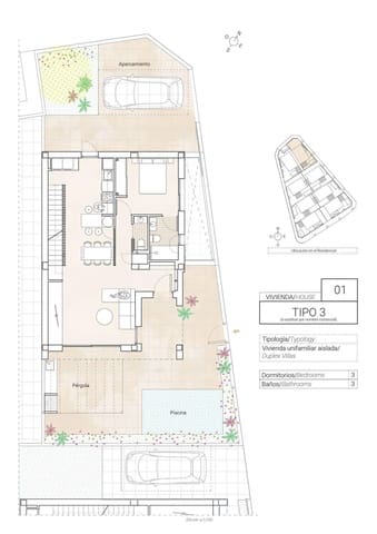3 sovrum Villa till salu i Hondón de las Nieves med pool garage - 357 250 € (Ref: 9786182)