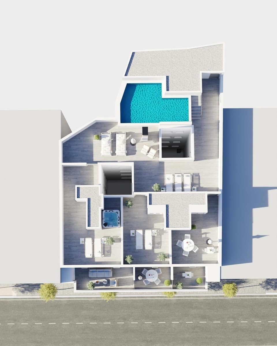 2 sypialnia Penthouse na sprzedaż w Torrevieja z basenem - 419 000 € (Ref: 9803309)