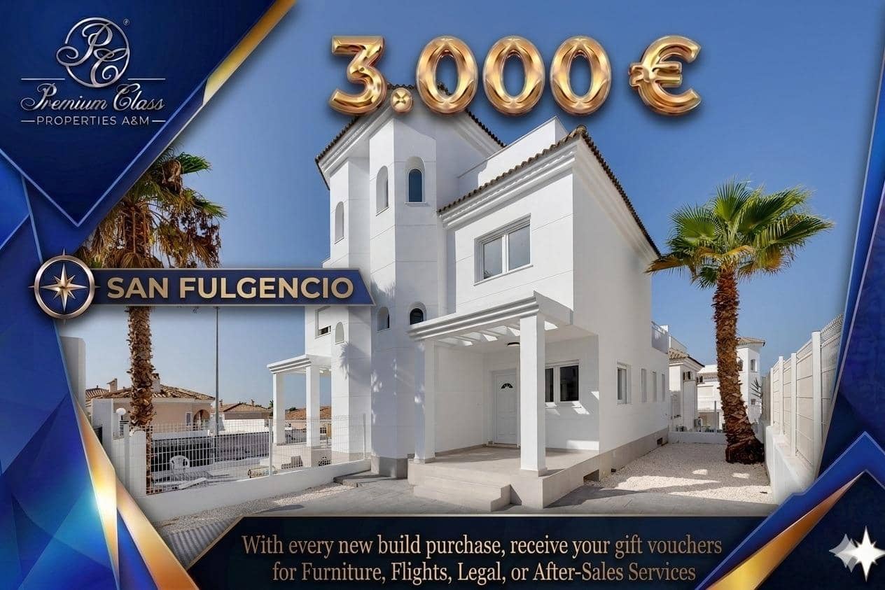 3 bedroom Villa for sale in San Fulgencio with pool - € 275,000 (Ref: 9827185)