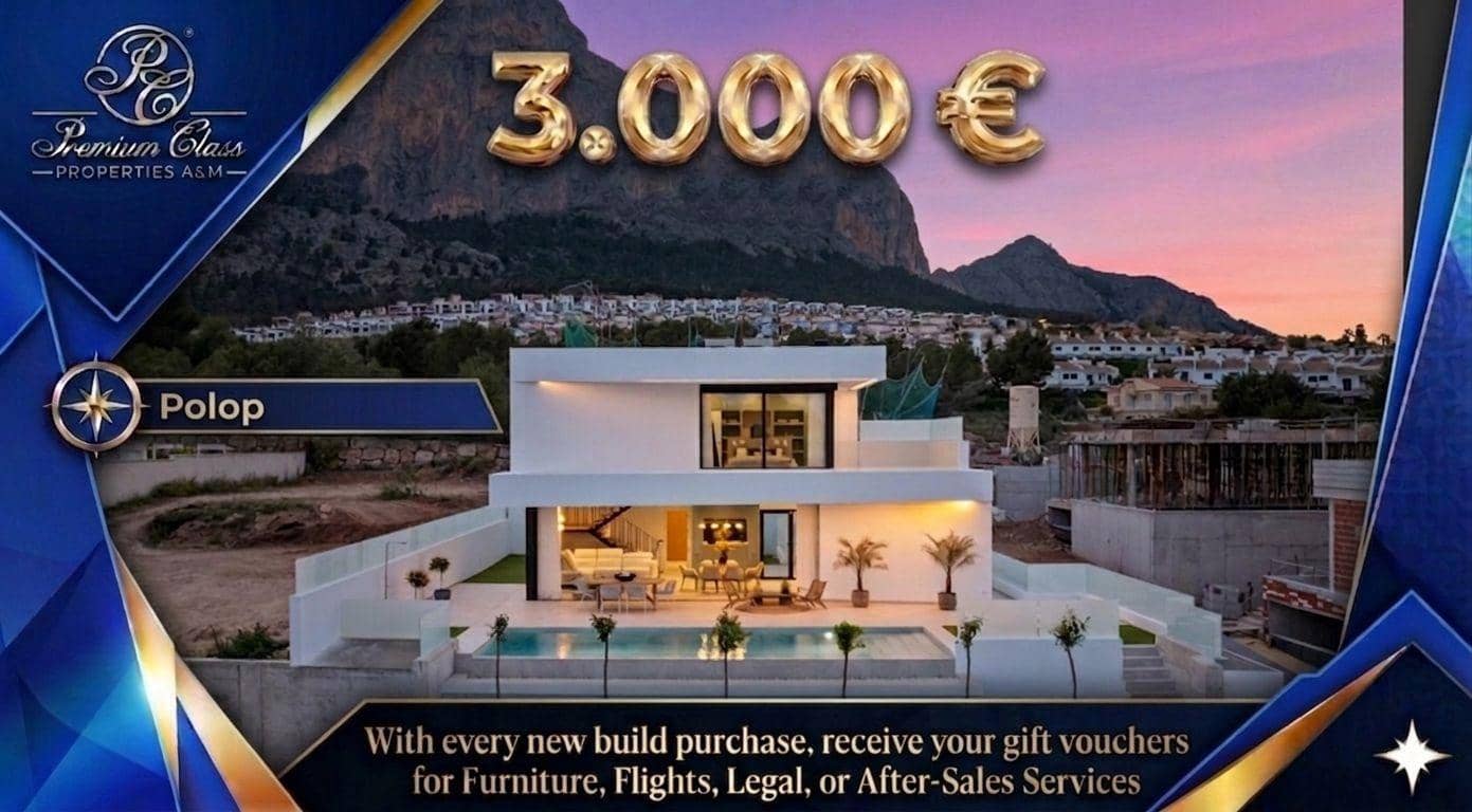 4 sypialnia Willa na sprzedaż w Polop z basenem garażem - 755 000 € (Ref: 9827194)