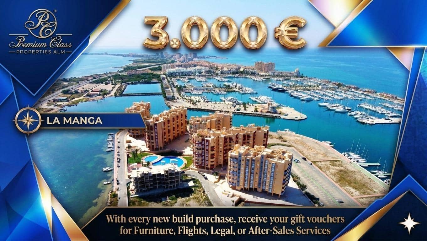 3 bedroom Apartment for sale in La Manga del Mar Menor with pool garage - € 254,000 (Ref: 9827202)