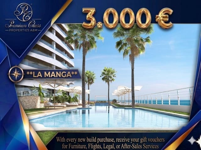 Apartamento de 2 habitaciones en La Manga del Mar Menor en venta con piscina - 473.000 € (Ref: 9843683)