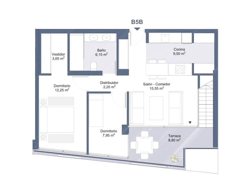 2 sypialnia Apartament na sprzedaż w Palma de Mallorca z basenem garażem - 1 500 000 € (Ref: 10030288)