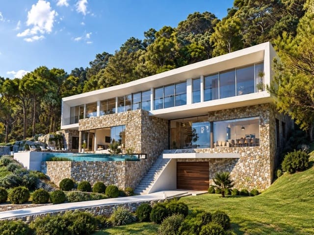 Chalet de 4 habitaciones en Sol de Mallorca, Calvià en venta con piscina garaje - 3.650.000 € (Ref: 7452136)