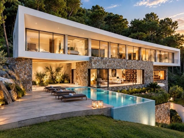 Chalet de 4 habitaciones en Sol de Mallorca, Calvià en venta con piscina garaje - 3.650.000 € (Ref: 7452136)