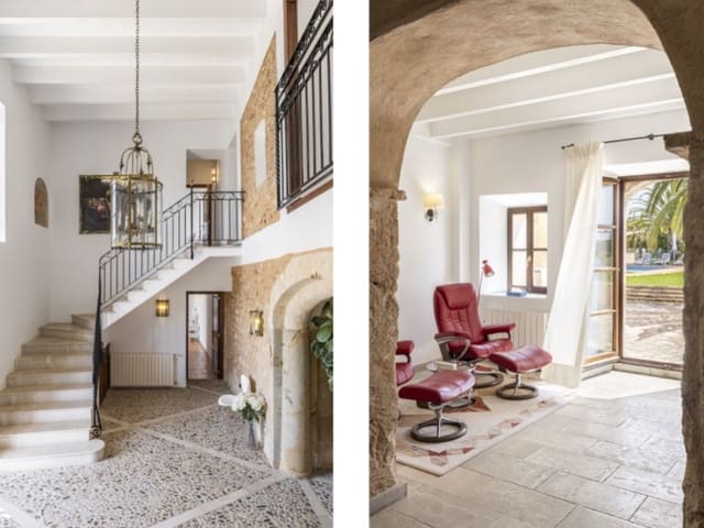 7 chambre Finca/Maison de Campagne à vendre à Santa María del Camí avec piscine garage - 7 975 000 € (Ref: 9820329)