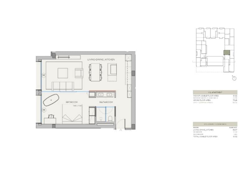1 makuuhuone Huoneisto myytävänä paikassa Palma de Mallorca mukana 
autotalli - 580 000 € (Ref: 9880796)