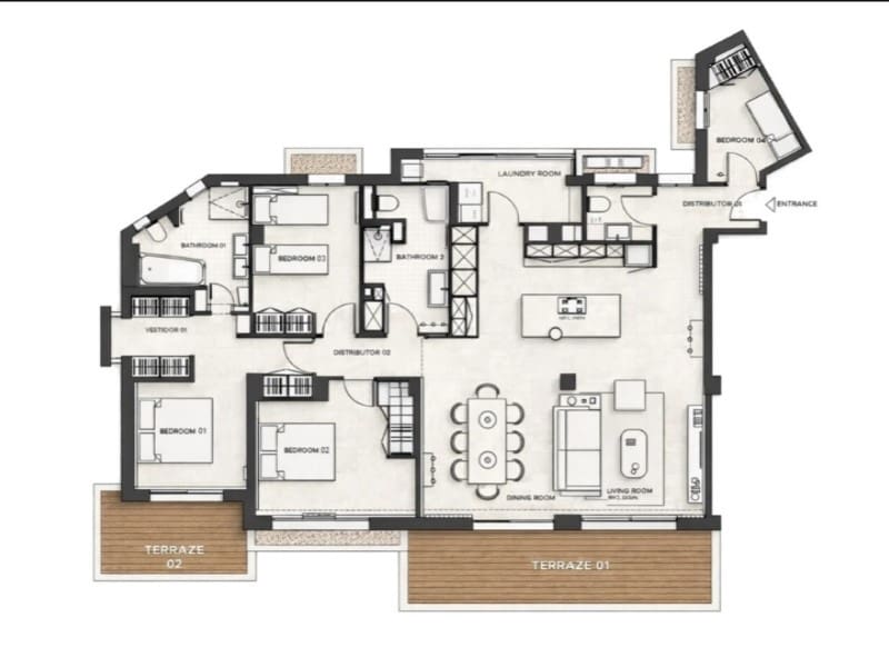 4 bedroom Apartment for sale in Cala Mayor with garage - € 1,295,000 (Ref: 9910736)