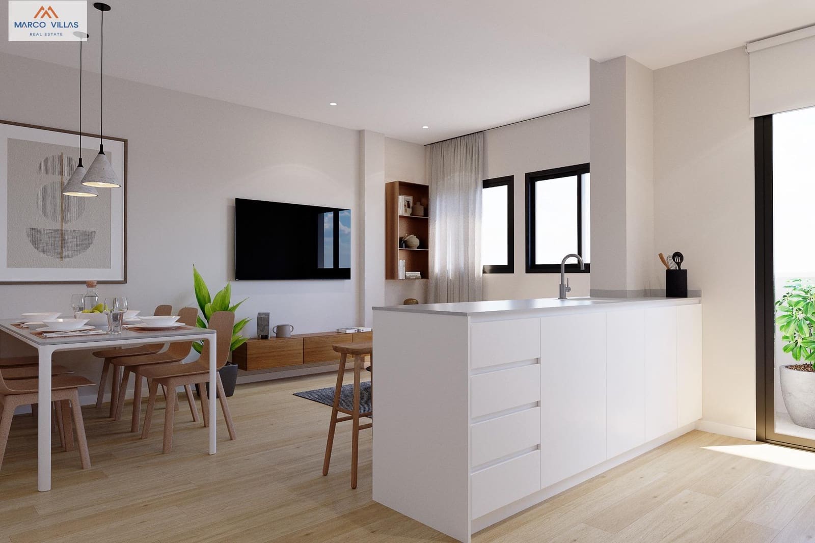 2 bedroom Flat for sale in Algorfa with pool garage - € 159,000 (Ref: 8398625)