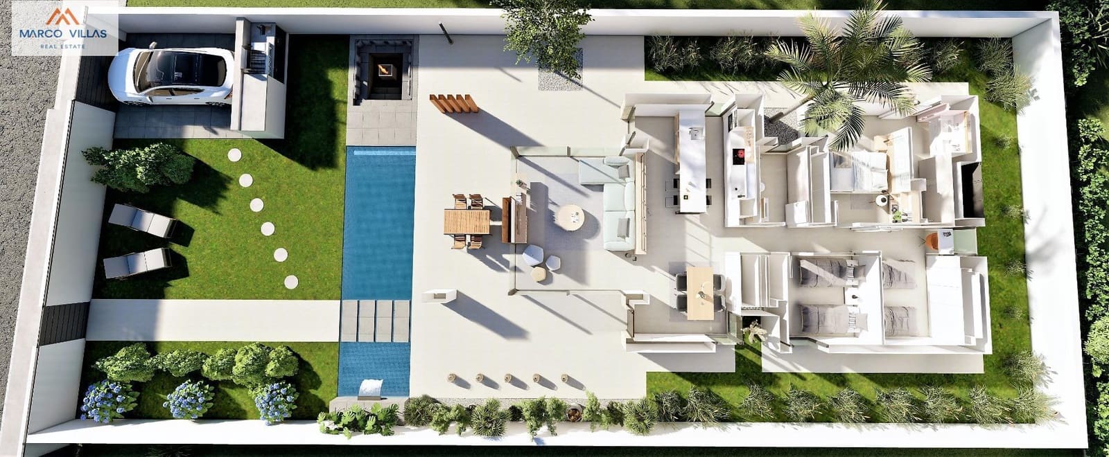 3 makuuhuone Huvila myytävänä paikassa San Fulgencio mukana uima-altaan 
autotalli - 650 000 € (Ref: 8760248)