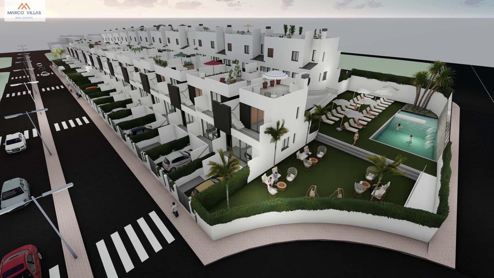 3 sypialnia Dom szeregowy na sprzedaż w Cox z basenem - 219 000 € (Ref: 8841247)