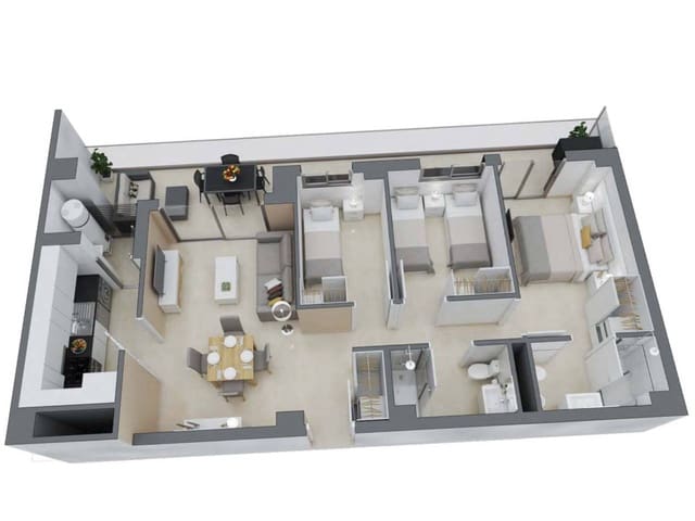 3 sovrum Lägenhet till salu i Cabanes med pool garage - 307 725 € (Ref: 9019160)