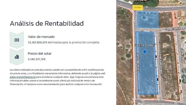 Byggetomt til salgs i Polop - € 3 200 000 (Ref: 9583386)