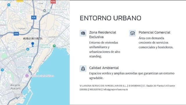 Building Plot for sale in Vistahermosa, Alicante / Alacant city - € 1,875,000 (Ref: 9583390)