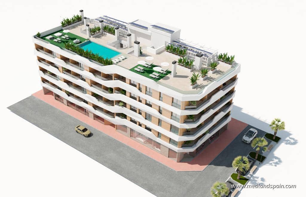 2 chambre Appartement à vendre à Guardamar del Segura avec piscine - 352 000 € (Ref: 10077184)