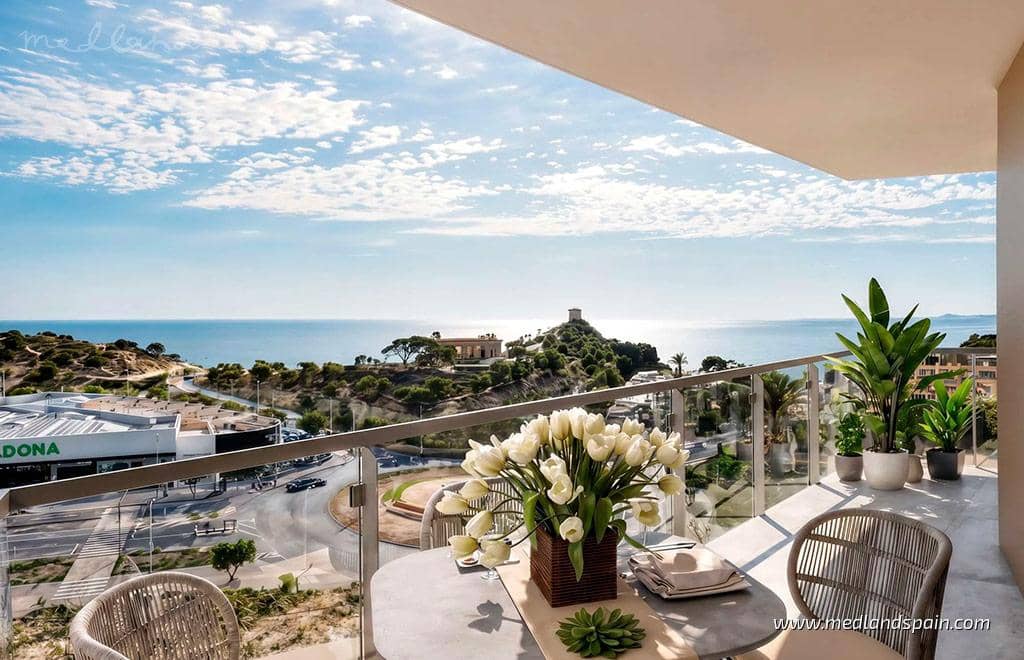 2 sypialnia Apartament na sprzedaż w La Villajoyosa / Vila Joiosa z basenem garażem - 640 000 € (Ref: 10144979)