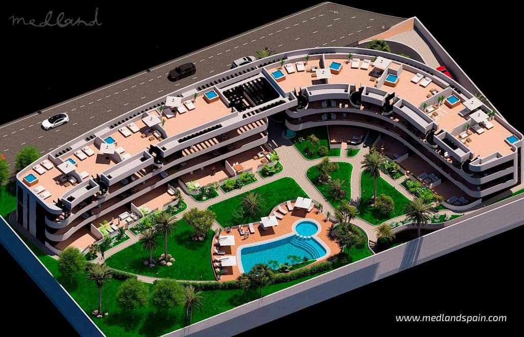 3 soveværelse Lejlighed til salg i Los Alcazares med swimmingpool garage - € 338.900 (Ref: 10172152)