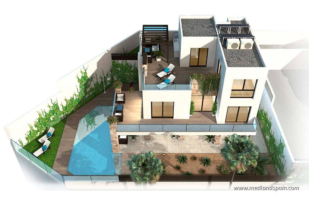 3 Zimmer Villa zu verkaufen in Ciudad Quesada mit Pool Garage - 852.000 € (Ref: 5879324)