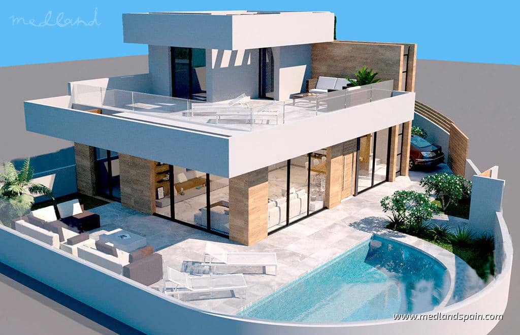 3 bedroom Villa for sale in Ciudad Quesada with pool garage - € 449,500 (Ref: 6342528)