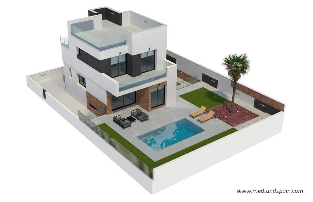 3 makuuhuone Huvila myytävänä paikassa Polop mukana uima-altaan 
autotalli - 600 000 € (Ref: 6392726)