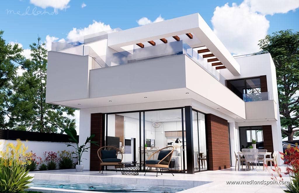 3 sypialnia Willa na sprzedaż w Pilar de la Horadada z basenem garażem - 460 000 € (Ref: 7049257)
