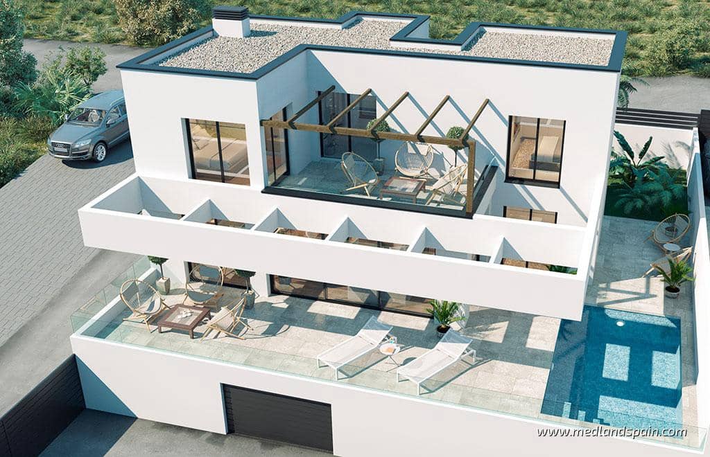 Chalet de 3 habitaciones en Finestrat en venta con piscina garaje - 700.000 € (Ref: 8551422)